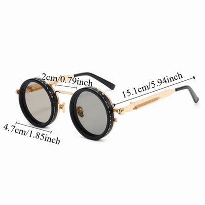 ND9 Anti-UV Sunglasses Round 9 Level Dimming Fishing Sunglasses Retro with Glasse Case Adjustable Dimming Sunglasses Driving